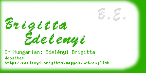 brigitta edelenyi business card